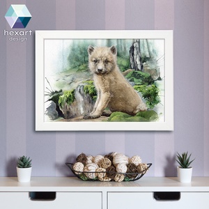 Farkaskölyök - akvarell festményről készült nyomat / reprodukció, több méretben, Művészet, Grafika & Illusztráció, Művészi nyomat, Fotó, grafika, rajz, illusztráció, Festészet, MESKA