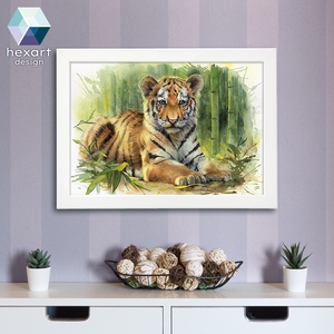 Tigriskölyök - akvarell festményről készült nyomat / reprodukció, több méretben, Művészet, Grafika & Illusztráció, Művészi nyomat, Fotó, grafika, rajz, illusztráció, Festészet, MESKA