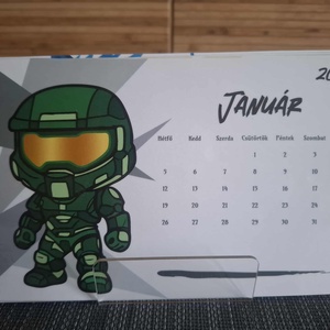 Egyedi kártya naptár - kézzel tervezett FUNKO figurákkal - otthon & életmód - papír, írószer - naptár & tervező - Meska.hu