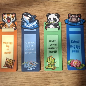Állatos mesés könyvjelző szett - Meska.hu