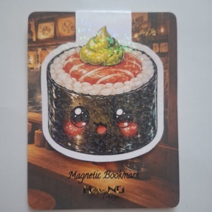 Mágneses könyvjelző - Maki tekercs - könyv & zene - könyvjelző - Meska.hu