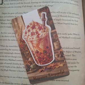 Maple Latte - mágneses könyvjelző, Könyv & Zene, Könyvjelző, Fotó, grafika, rajz, illusztráció, Papírművészet, MESKA
