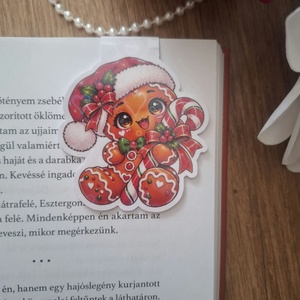 Karácsonyi mézi mágneses könyvjelző - Meska.hu