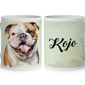 Névvel kérhető - Angol bulldog portré mintás bögre, Otthon & Életmód, Konyhafelszerelés, tálalás, Tálalás, Bögre & Csésze, , MESKA
