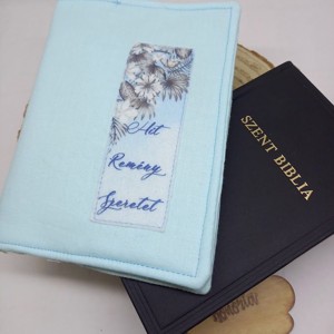 Bibliaborító- Hit Remény Szeretet, Otthon & Életmód, Papír, írószer, Könyv- és füzetborító, Varrás, MESKA