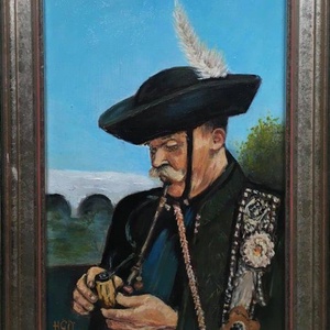 Hortobágyi csikós olajfestmény, Művészet, Festmény, Olajfestmény, Festészet, MESKA