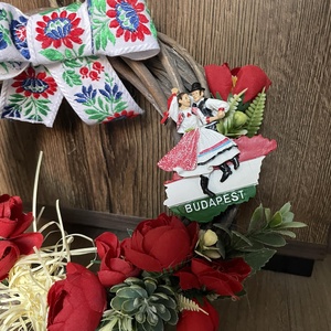 Szeretlek Magyarország! Népies ajtódísz - otthon & életmód - dekoráció - ajtó- és ablak dekoráció - ajtódísz & kopogtató - Meska.hu