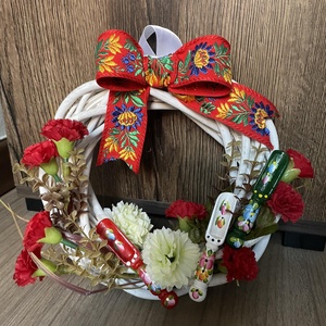 Magyaros koszorú, Otthon & Életmód, Dekoráció, Ajtó- és ablak dekoráció, Ajtódísz & Kopogtató, Virágkötés, MESKA