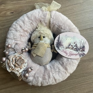 Hóemberes karácsonyi ajtódísz - Meska.hu