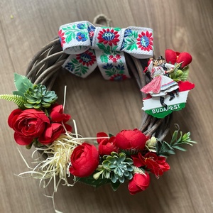 Szeretlek Magyarország! Népies ajtódísz - otthon & életmód - dekoráció - ajtó- és ablak dekoráció - ajtódísz & kopogtató - Meska.hu