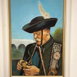 Hortobágyi csikós című olajfestmény - művészet - festmény - olajfestmény - Meska.hu