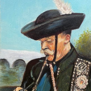 Hortobágyi csikós című olajfestmény - művészet - festmény - olajfestmény - Meska.hu