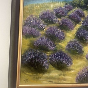 Levendulamező - művészet - festmény - olajfestmény - Meska.hu