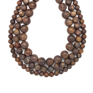 Bronzit matt golyó 8-9mm  ékszerkészítő alapanyag (füzér), Kellékek & szerszámok, Ásvány alapanyag, Ásványfüzér, , MESKA