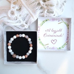 Óvónéninek, tanár néninek köszönő ajándék / LUXURY rosegold - otthon & életmód - dekoráció - asztal és polc dekoráció - díszdoboz - Meska.hu