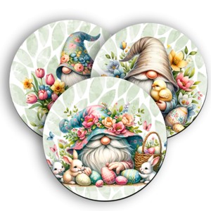 3 db cuki húsvéti manó kör alakú alátét szett (#22), , , MESKA