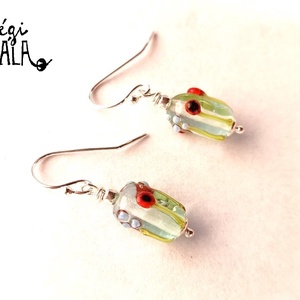 NYÁRI RÉTEKEN, lámpagyöngy fülbevaló - Meska.hu