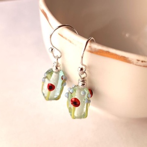 NYÁRI RÉTEKEN, lámpagyöngy fülbevaló - ékszer - fülbevaló - lógó fülbevaló - Meska.hu