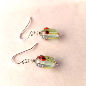 NYÁRI RÉTEKEN, lámpagyöngy fülbevaló - ékszer - fülbevaló - lógó fülbevaló - Meska.hu