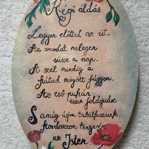 Akrilfestmény Régi áldás! -Anyák napjára, ajándékként  - Meska.hu