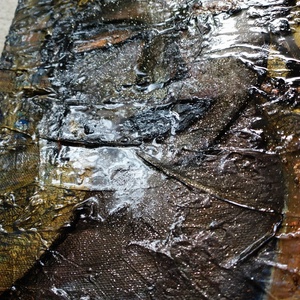 Fém hatású Buddha akril festmény - művészet - festmény - akril - Meska.hu