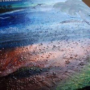 Nyugalom szigete akril festmény 50x50cm - művészet - festmény - akril - Meska.hu