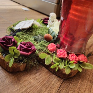 Mindszenteki sírdísz/ kegyeleti dísz  - otthon & életmód - vallás - temetkezési tárgy - sírkoszorú, kegyeleti koszorú - Meska.hu