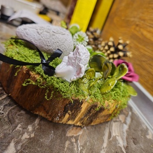 Mindszenteki sírdísz/ kegyeleti dísz  - otthon & életmód - vallás - temetkezési tárgy - sírkoszorú, kegyeleti koszorú - Meska.hu