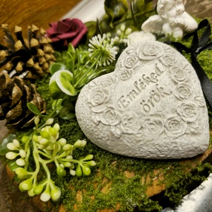 Mindszenteki sírdísz/ kegyeleti dísz  - otthon & életmód - vallás - temetkezési tárgy - sírkoszorú, kegyeleti koszorú - Meska.hu