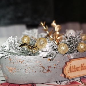 Karácsonyi asztaldísz - karácsony - karácsonyi lakásdekoráció - karácsonyfadíszek - Meska.hu