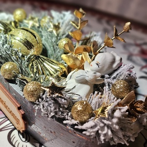 Karácsonyi asztaldísz - karácsony - karácsonyi lakásdekoráció - karácsonyfadíszek - Meska.hu