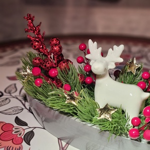 Karácsonyi asztaldísz - karácsony - karácsonyi lakásdekoráció - karácsonyfadíszek - Meska.hu