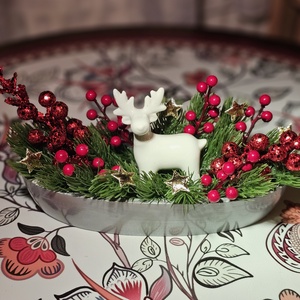 Karácsonyi asztaldísz - karácsony - karácsonyi lakásdekoráció - karácsonyfadíszek - Meska.hu