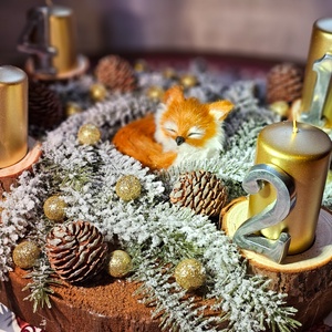 Adventi koszorú  - karácsony - adventi díszek - adventi koszorú - Meska.hu