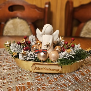 Karácsonyi asztaldísz , Karácsony, Karácsonyi lakásdekoráció, Ünnepi asztaldekoráció, , MESKA