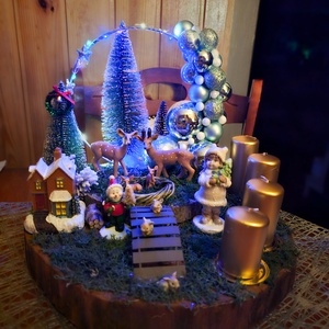 Adventi koszorú  - karácsony - adventi díszek - adventi koszorú - Meska.hu