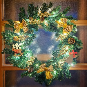 Téli ajtókopogtató  - karácsony - adventi díszek - adventi ajtódísz - Meska.hu