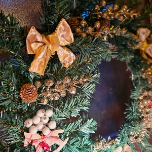 Téli ajtókopogtató  - karácsony - adventi díszek - adventi ajtódísz - Meska.hu