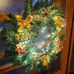 Téli ajtókopogtató  - karácsony - adventi díszek - adventi ajtódísz - Meska.hu