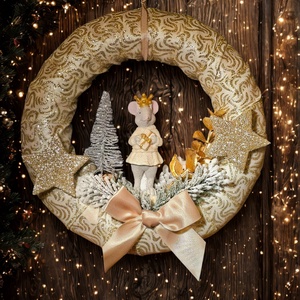 Téli ajtókopogtató , Karácsony, Adventi díszek, Adventi ajtódísz, , MESKA