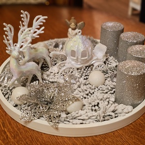 Adventi koszorú- Téli Mesevilág , Karácsony, Adventi díszek, Adventi koszorú, , MESKA