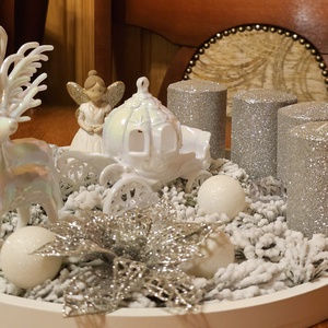 Adventi koszorú- Téli Mesevilág  - karácsony - adventi díszek - adventi koszorú - Meska.hu