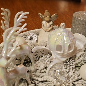 Adventi koszorú- Téli Mesevilág  - karácsony - adventi díszek - adventi koszorú - Meska.hu