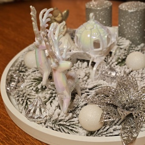 Adventi koszorú- Téli Mesevilág  - karácsony - adventi díszek - adventi koszorú - Meska.hu