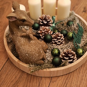 Erdei Békesség -Adventi koszorú  - karácsony - adventi díszek - adventi koszorú - Meska.hu