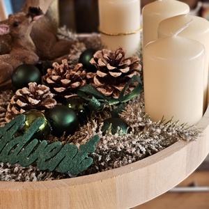 Erdei Békesség -Adventi koszorú  - karácsony - adventi díszek - adventi koszorú - Meska.hu