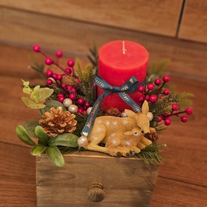 Téli asztaldísz , Karácsony, Adventi díszek, Adventi asztaldísz, Virágkötés, MESKA