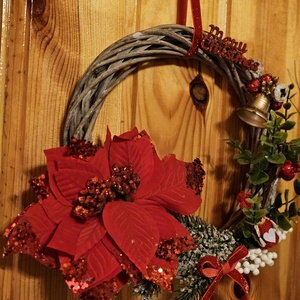 Ajtókopogtató  - karácsony - adventi díszek - adventi ajtódísz - Meska.hu