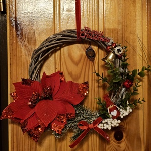 Ajtókopogtató  - karácsony - adventi díszek - adventi ajtódísz - Meska.hu