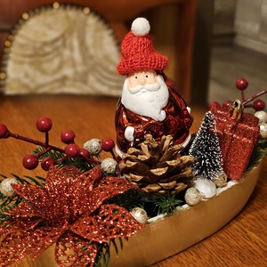 Asztaldísz Mikulásos - karácsony - karácsonyi lakásdekoráció - ünnepi asztaldekoráció - Meska.hu